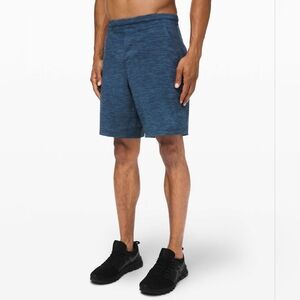 Lululemon Pace Breaker Short 9" Liner Heather Allover Iron Blue Navy size Large